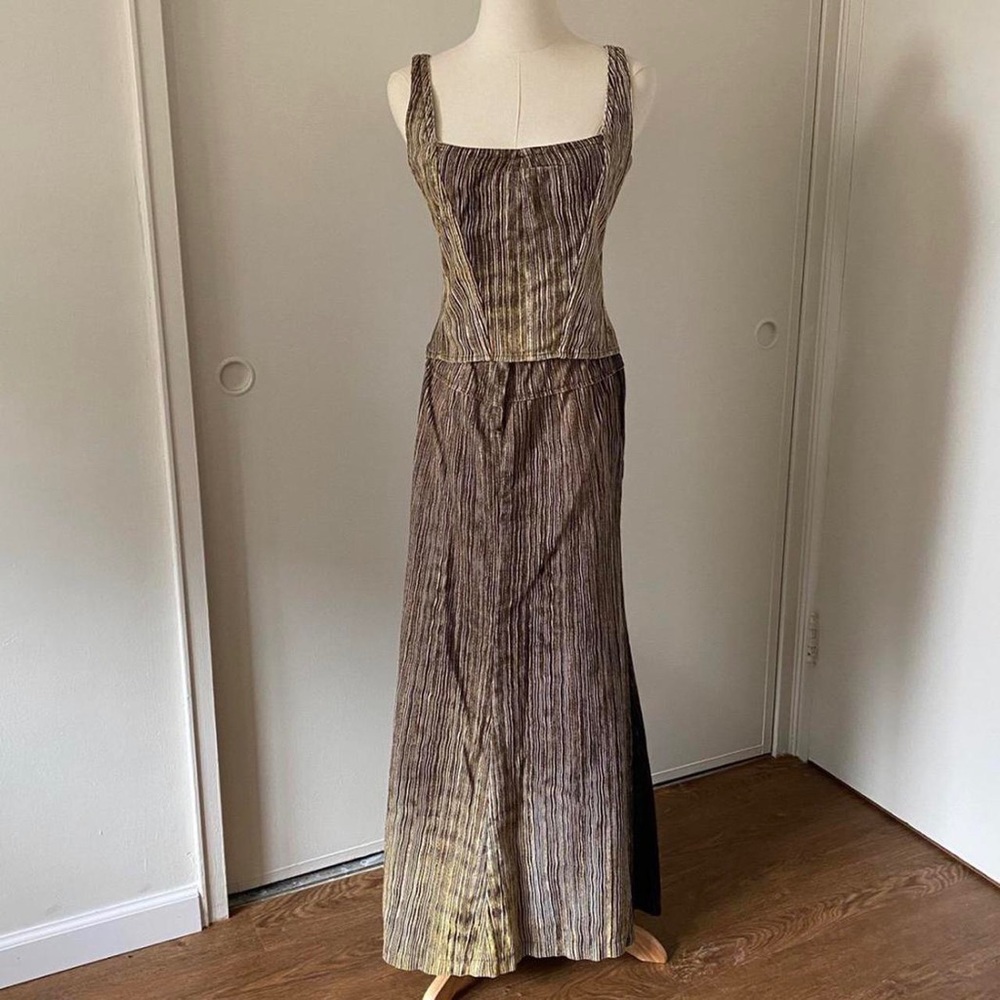 Vintage Roberto Cavalli top and skirt set